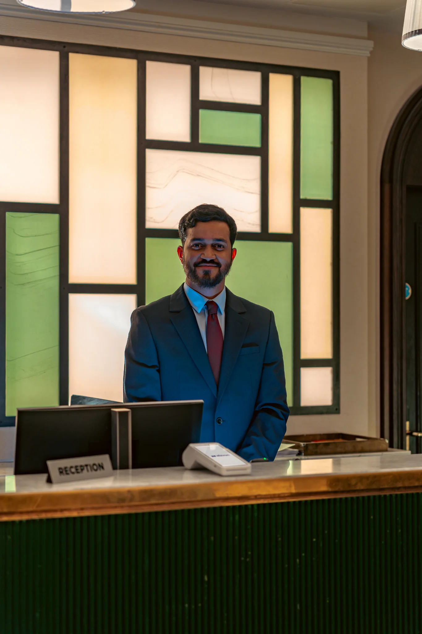 Hotel counter