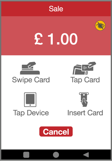 Options to pay with card